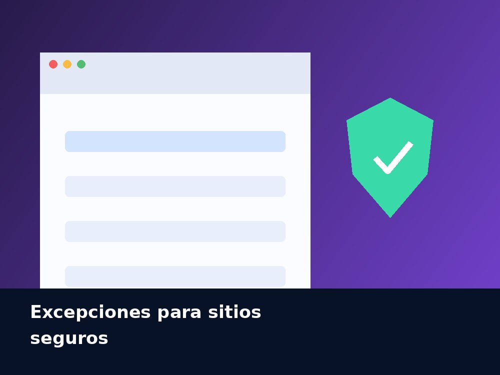 Vista de WebProtector